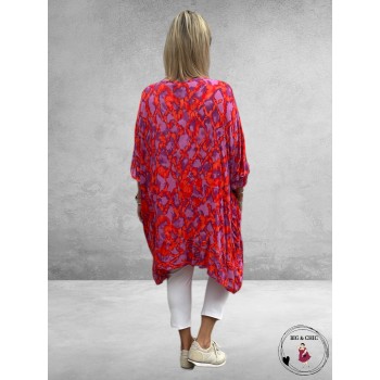 AKH Big Shirt Nella Paars/Rood