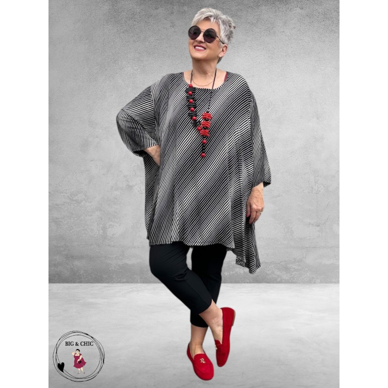 AKH Big Shirt Doppler Zwart/Offwhite