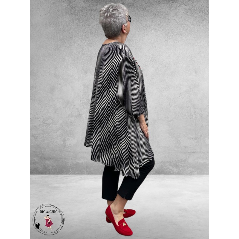 AKH Big Shirt Doppler Zwart/Offwhite