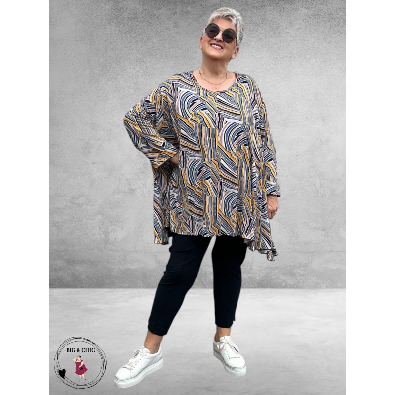 AKH Big Shirt Maia Geel Multi