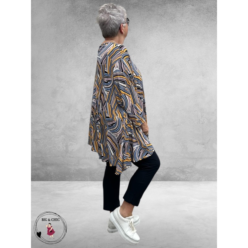 AKH Big Shirt Maia Geel Multi