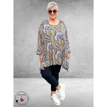 AKH Big Shirt Maia Geel Multi