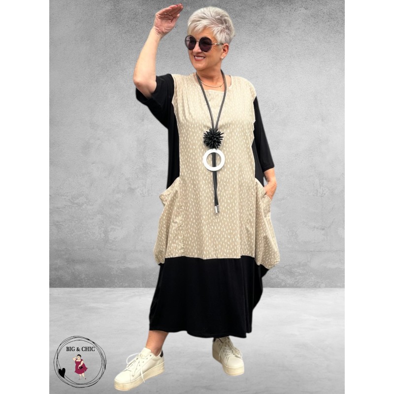 AKH Jurk Baali Zwart/Creme