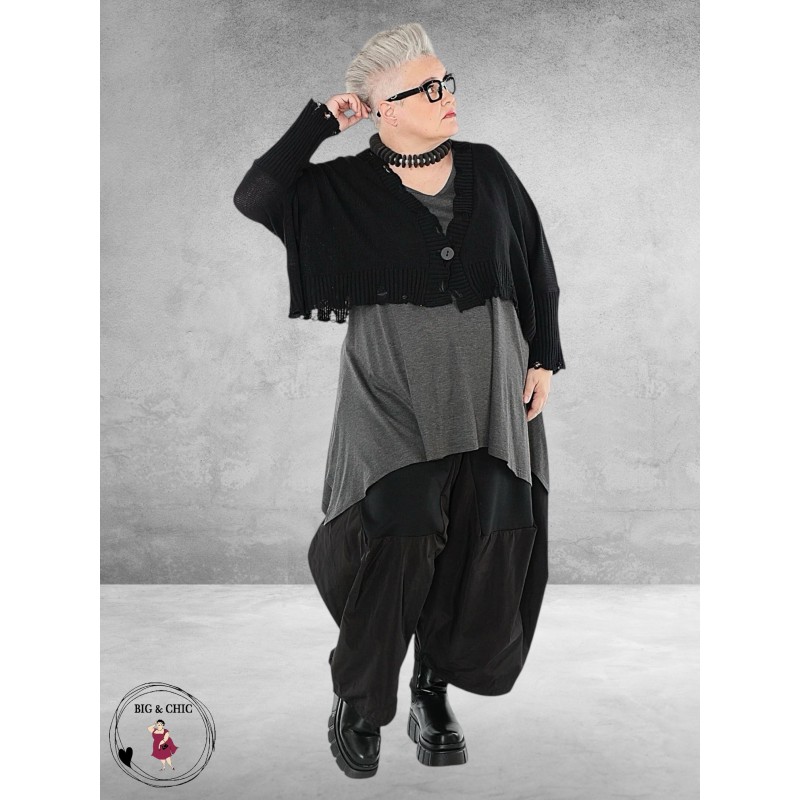 AKH Vestje Kort Zwart Destroyed