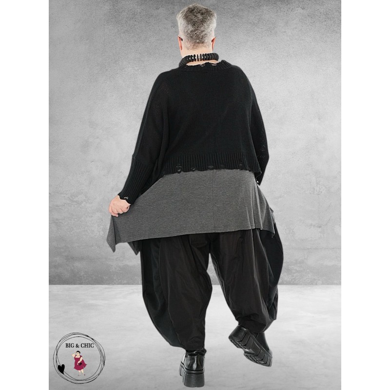 AKH Vestje Kort Zwart Destroyed