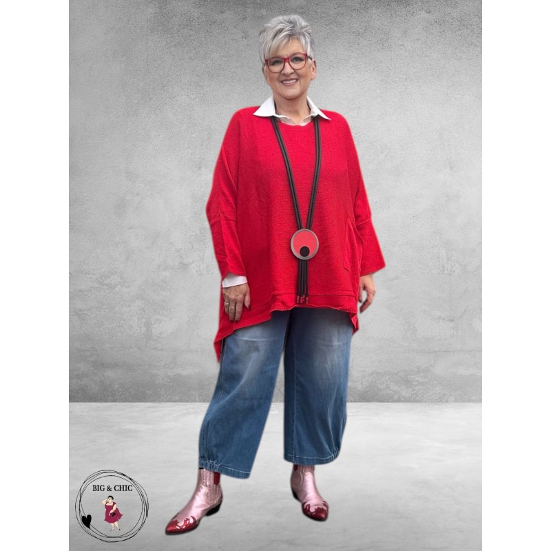 AKH Trui Katoen met Zak Rood