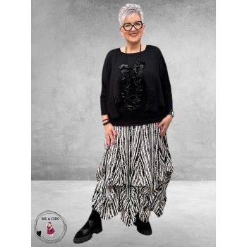 AKH Ballonrok Sakura Zwart/Wit