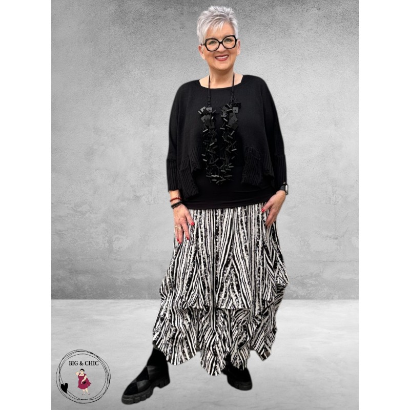 AKH Ballonrok Sakura Zwart/Wit