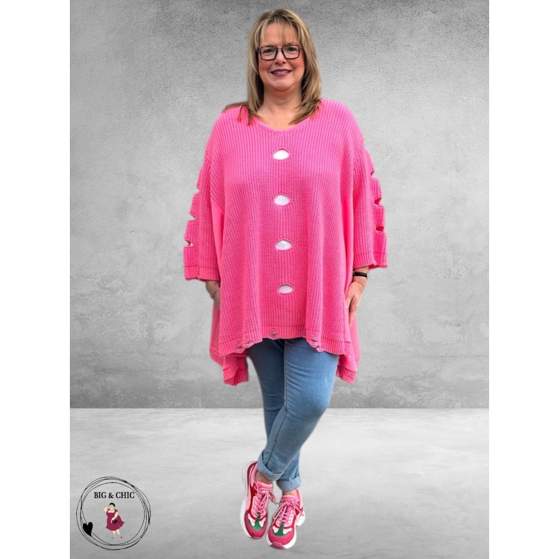 AKH Trui  Oversize A-Lijn Pink 