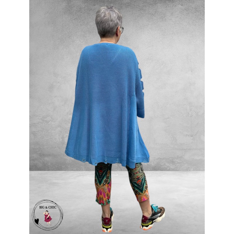 AKH Trui  Oversize A-Lijn Blauw