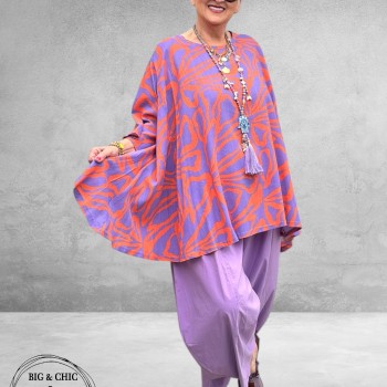 AKH Shirt Bahia Ola Lila-Koraal