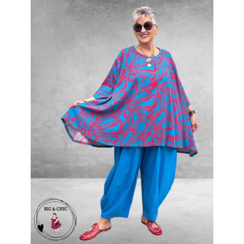 AKH Shirt Bahia Ola Turquoise-Pink