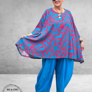 AKH Shirt Bahia Ola Turquoise-Pink