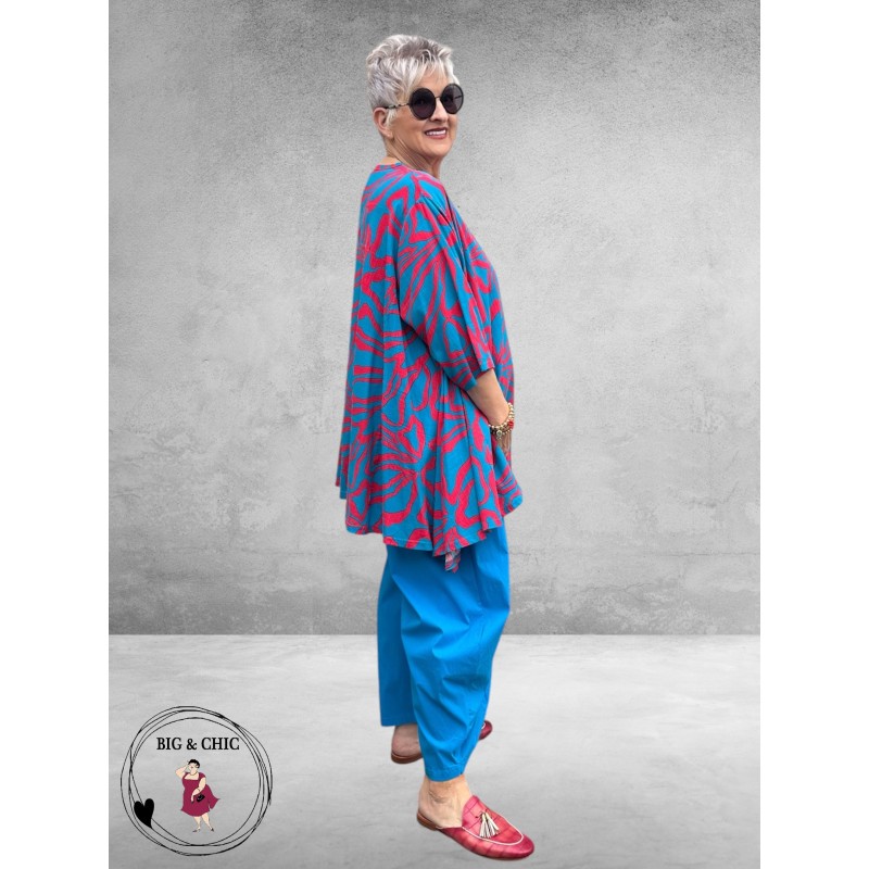 AKH Shirt Bahia Ola Turquoise-Pink