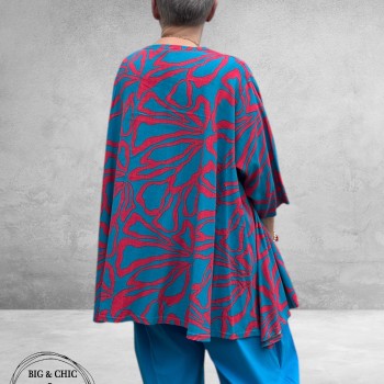 AKH Shirt Bahia Ola Turquoise-Pink