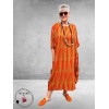 AKH Jurk Ballon Oranje/Groen