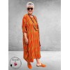 AKH Jurk Ballon Oranje/Groen