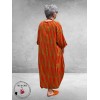 AKH Jurk Ballon Oranje/Groen