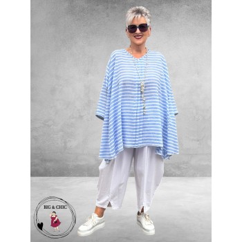 AKH Tuniek A-Lijn Breezy Lichtblauw/Wit