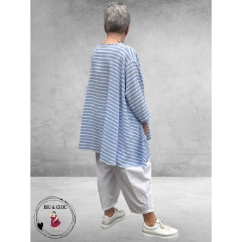 AKH Tuniek A-Lijn Breezy Lichtblauw/Wit