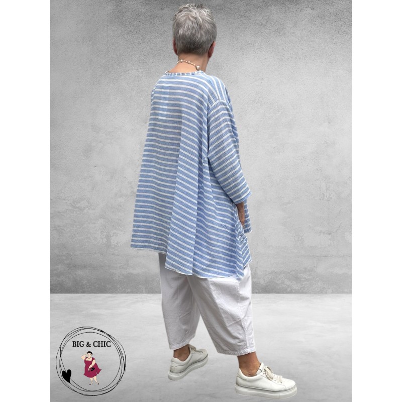 AKH Tuniek A-Lijn Breezy Lichtblauw/Wit