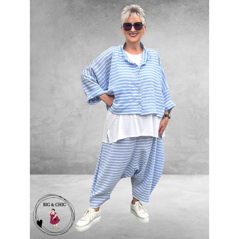 AKH Jasje Maokraag Breezy Blauw-Wit