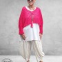AKH Trui Kort Gaatjes Pink