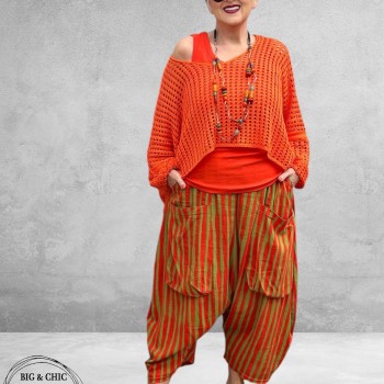 AKH Trui Kort Gaatjes Oranje