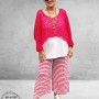 AKH Broek Sailor Babe Pink/Wit