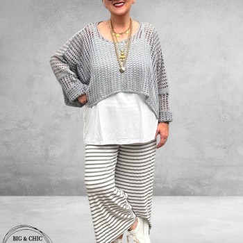 AKH Broek Sailor Babe Grijs/Wit
