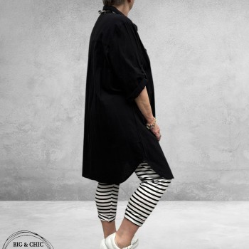 AKH Legging Strepen Zwart-Wit