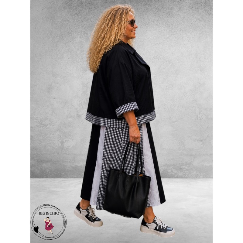 AKH Jasje Oversized Zwart/Pepita