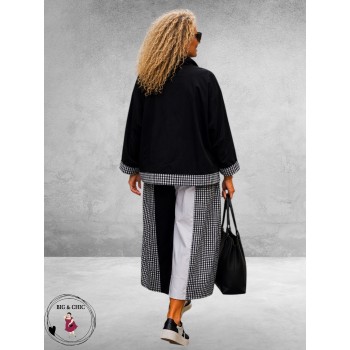 AKH Jasje Oversized Zwart/Pepita