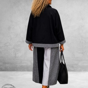 AKH Jasje Oversized Zwart/Pepita