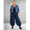 AKH Broek Ballon Blauw-Zwart-Ruit