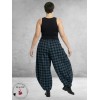 AKH Broek Ballon Blauw-Zwart-Ruit