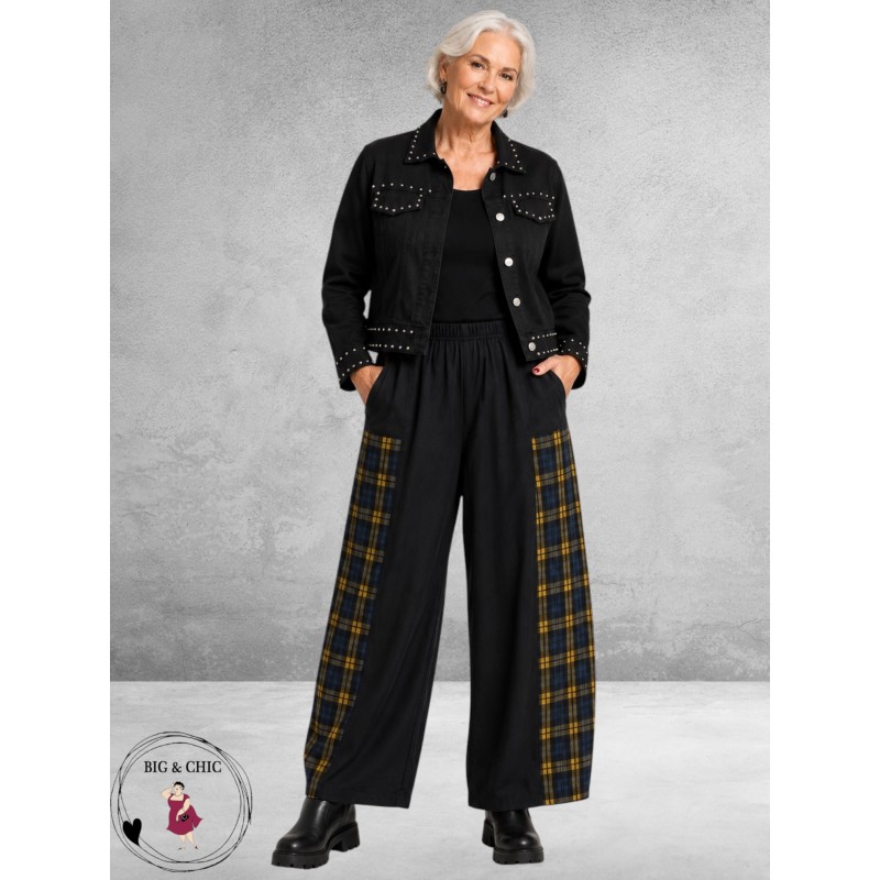 AKH Broek Ballon Zwart/Design Ruit