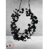 Ketting Zwart Lang Hout/Rondjes