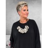 Ketting Stoer Statement Wit/Zwart Kort