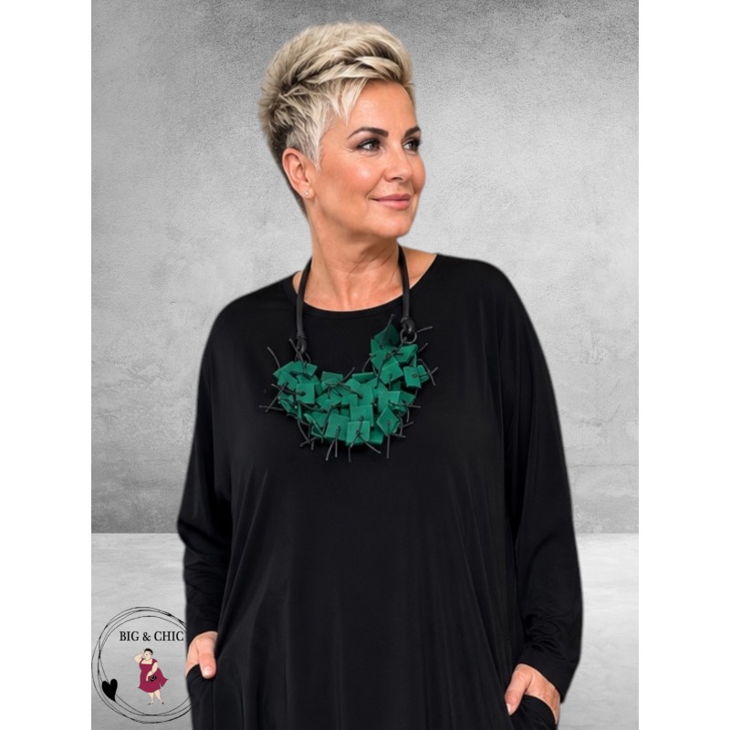 Ketting Stoer Statement Groen/Zwart Kort