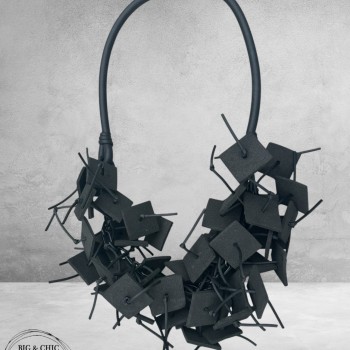Ketting Stoer Statement Zwart Kort