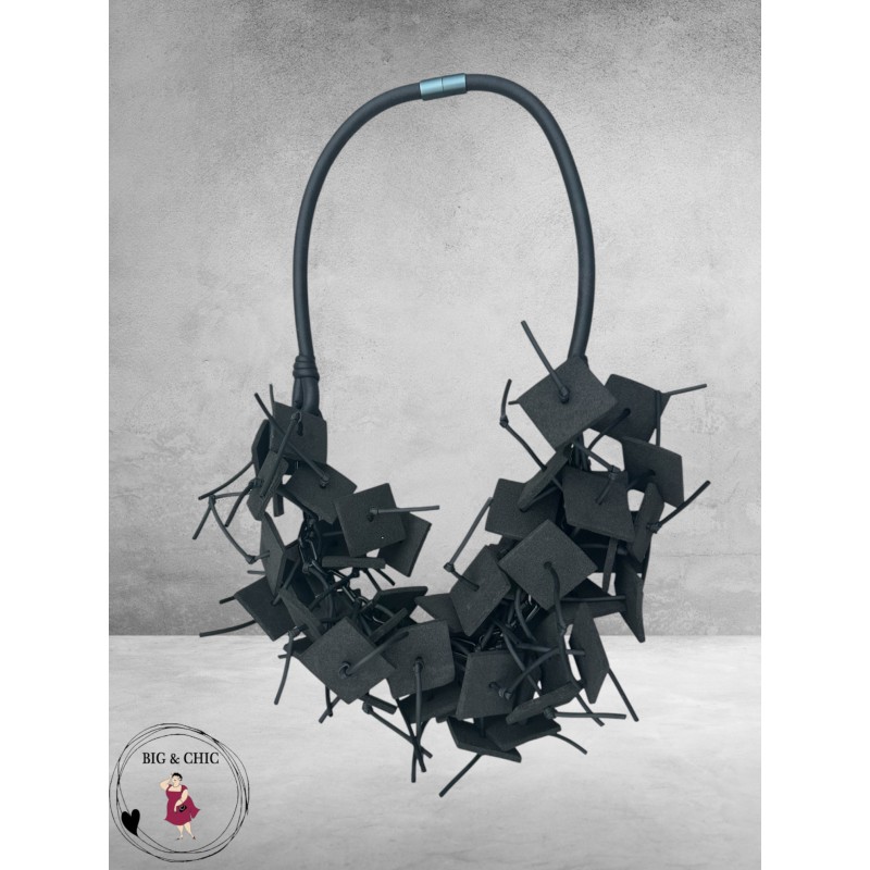 Ketting Stoer Statement Zwart Kort