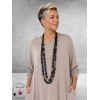 Ketting Lang Hout Bruin Halve Rondjes