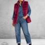 BG Gilet Faux Fur Berry