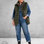 BG Gilet Faux Fur Olijf 