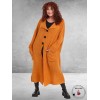 AMANDINE Vest Bouclè Lang Oranje