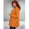 AMANDINE Trui A-symetrisch Bouclé Oranje