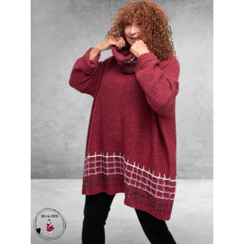 AMANDINE Trui Gebreid Winterberry