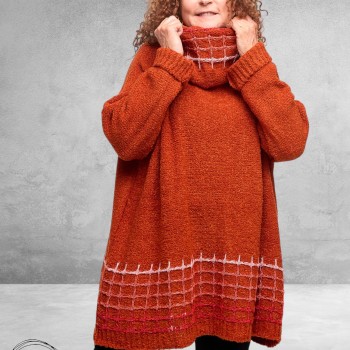 AMANDINE Trui Gebreid Roest