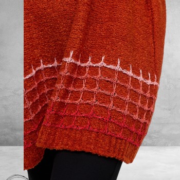 AMANDINE Trui Gebreid Roest